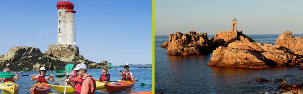 Accostez en kayak au phare de la croix !